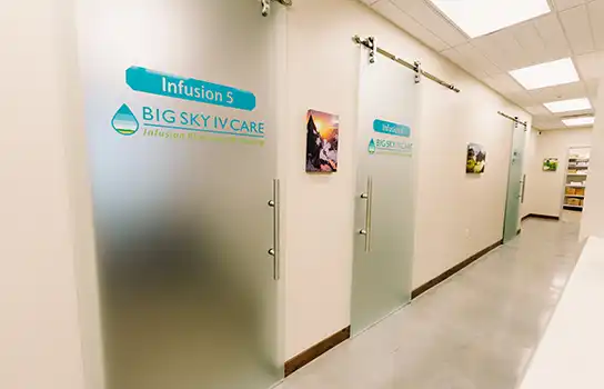 Infusion suite at Big Sky IV Care in Montana